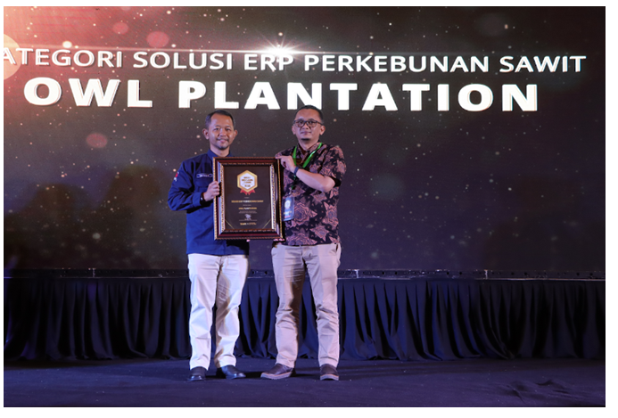 Award from Sawit Indonesia as a Palm Oil Plantation ERP Solution